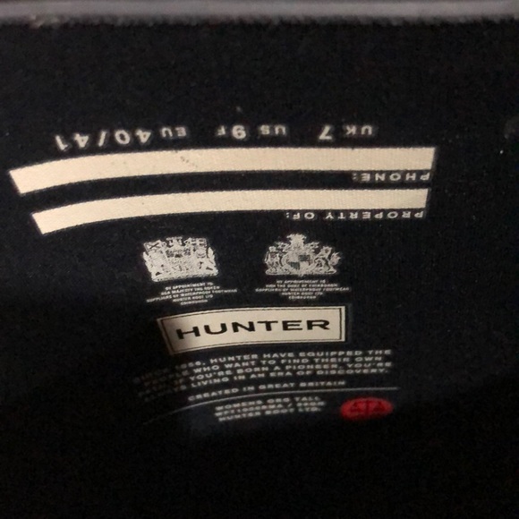 Navy Blue Hunter Boots - Picture 5 of 6
